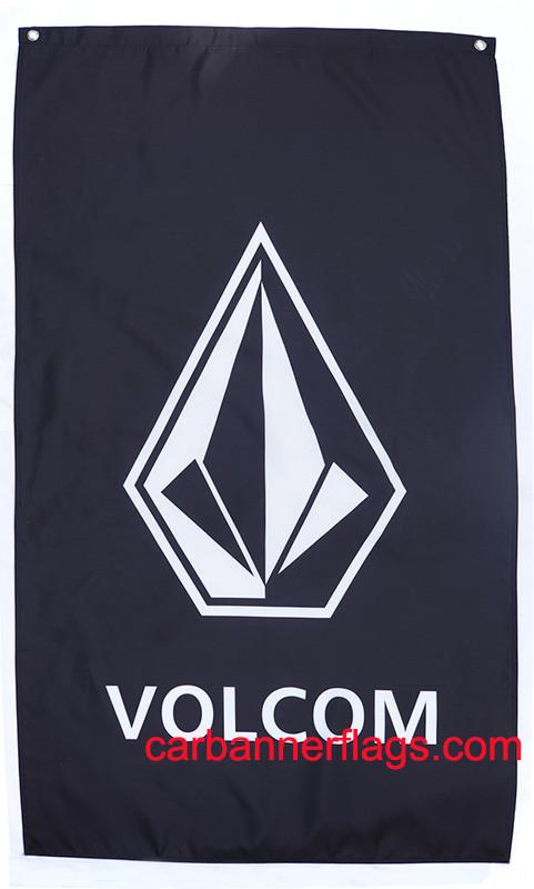 Volcom Flag-3x5 Banner-100% polyester-Black