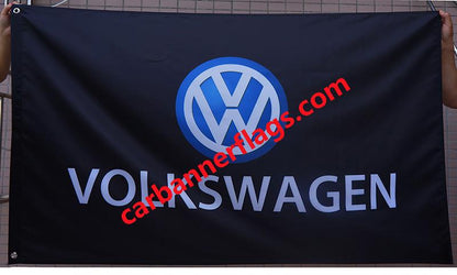 Volkswagen Flag-3x5 VW Banner-100% polyester