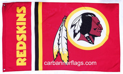 Washington Redskins Flag-3x5 NFL Redskins Banner-100% polyester Washington Commanders Banner Flags