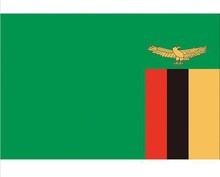 The Republic of Zambia national flag,100% polyster,90*150CM, Zambia country banner