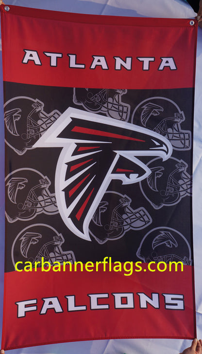 Atlanta Falcons Flag-3x5 NFL Falcons Banner-100% polyester