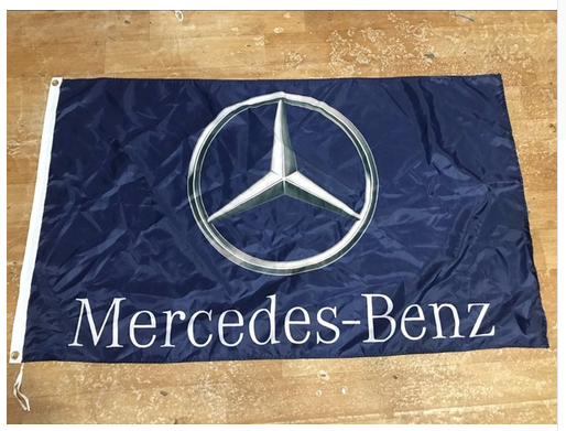 Mercedes benz Flag-3x5 Checkered AMG 3M Banner-100% polyester