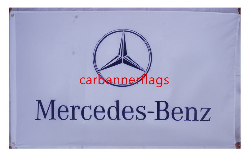 Mercedes benz Flag-3x5 Checkered AMG 3M Banner-100% polyester