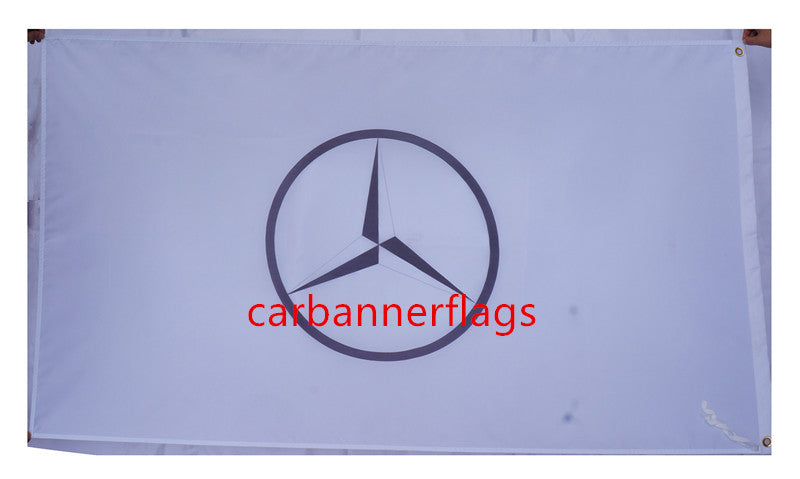 Mercedes benz Flag-3x5 Checkered AMG 3M Banner-100% polyester