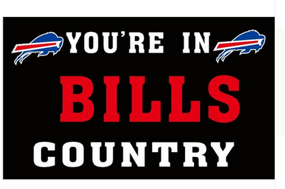 Buffalo Bills Flag-3x5 NFL Buffalo Bills Flag Banner-100% polyester-Stripes-Champions