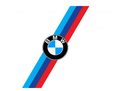 BMW flag for car racing-3x5 FT-100% polyester Banner- 2 Metal Grommets