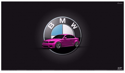 BMW flag for car racing-3x5 FT-100% polyester Banner- 2 Metal Grommets