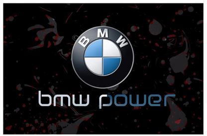 BMW flag for car racing-3x5 FT-100% polyester Banner- 2 Metal Grommets