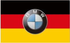 BMW flag for car racing-3x5 FT-100% polyester Banner- 2 Metal Grommets