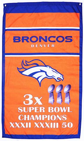 Denver Broncos Flag-3x5 NFL Banner-100% polyester