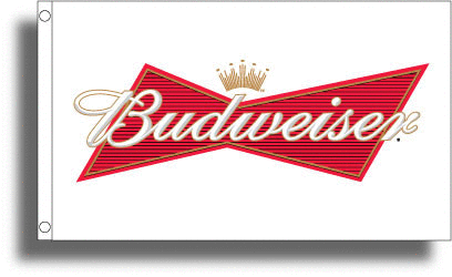 Budweiser Flag-3x5 Banner-100% polyester-bud light with can