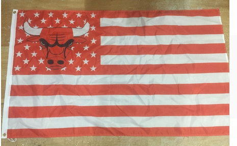 Chicago Bulls Flag-3x5 NBA Bulls Banner-100% polyester