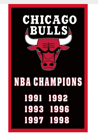 Chicago Bulls Flag-3x5 NBA Bulls Banner-100% polyester