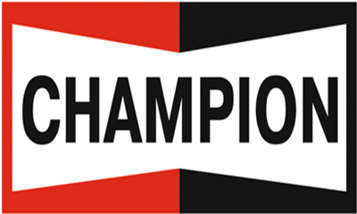 Champion Flag-3x5 Equipped with Champion Spark Plugs banner