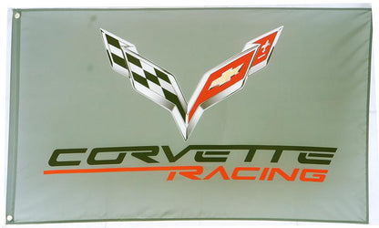 Chevrolet Corvette Flag-3x5 Checkered Banner-Metal Grommets