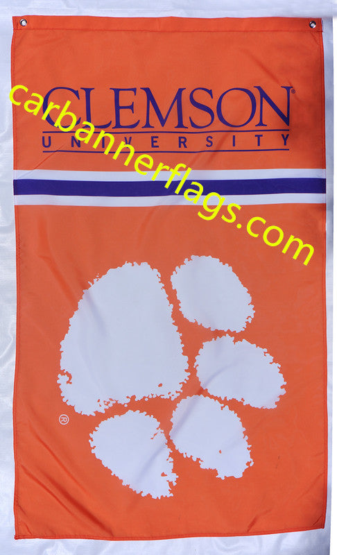 NCAA Clemson University Tigers flag 90x150cm 100% Polyester ,  Clemson University banner