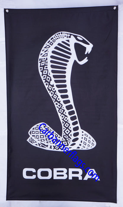 Ford Shebly Flag-3x5 FT Banner-100% polyester-2 Metal Gromme Shelby Cobra banners