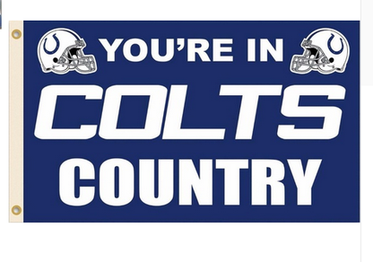 Indianapolis Colts Flag-3x5 NFL Banner-100% polyester- Free shipping for USA address