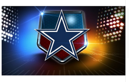 NFL Dallas Cowboys Flag-3x5Ft NFL Cowboys Banner-100% polyester-Helmet-Champions
