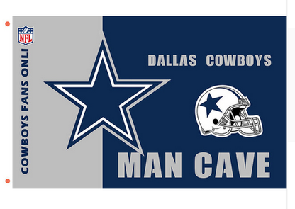 NFL Dallas Cowboys Flag-3x5 NFL Banner-100% polyester-Helmet-Champions