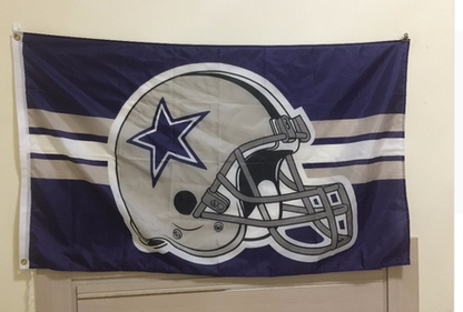 NFL Dallas Cowboys Flag-3x5 NFL Banner-100% polyester-Helmet-Champions