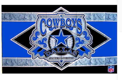 NFL Dallas Cowboys Flag-3x5Ft NFL Cowboys Banner-100% polyester-Helmet-Champions