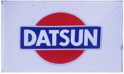 Nissan Datsun Flag-3x5 Banner-2 Metal Grommets Checkered Nissan Datsun car banner flags 100% polyester