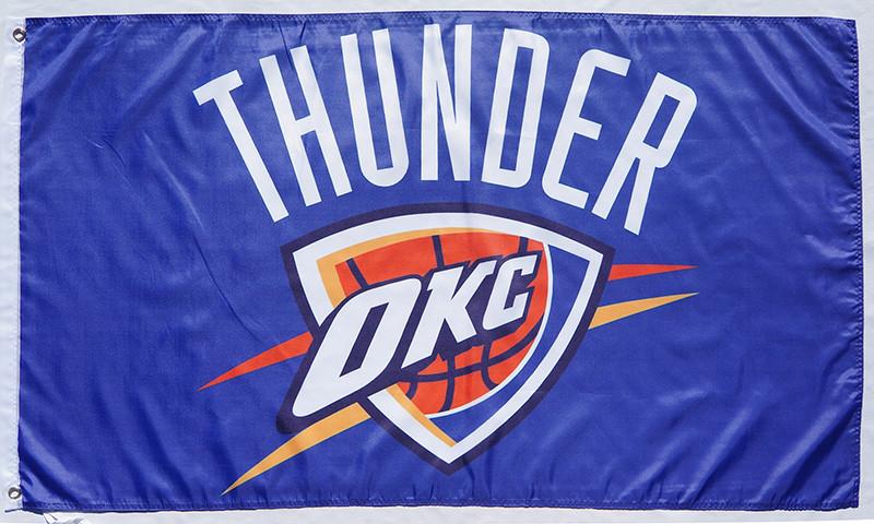 Oklahoma City Thunder Flag-3x5FT NBA Thunder Banner-100% polyester