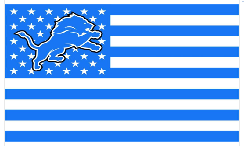 Detroit Lions Flag-3x5 NFL Banner-100% polyester