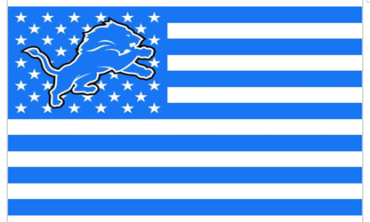 Detroit Lions Flag-3x5 NFL Banner-100% polyester