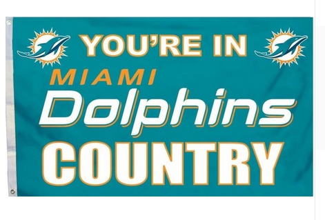 Miami Dolphins Flag-3x5 NFL Banner-100% polyester