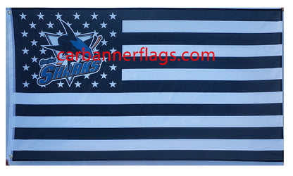 San Jose Sharks Flag-3x5FT NHL Sharks Banner-100% polyester