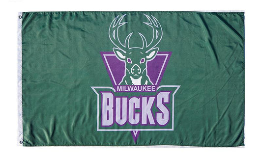 Milwaukee Bucks Flag-3x5 NBA Bucks Banner-100% polyester