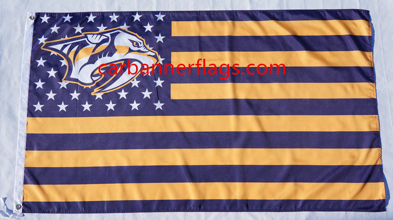 Nashville Predators Flag-3x5FT NHL Predators Banner-100% polyester