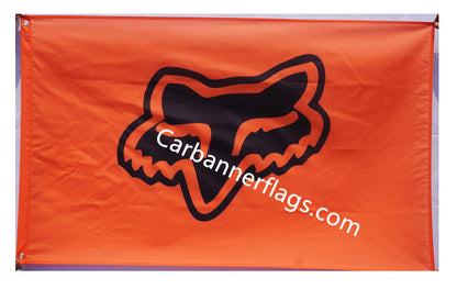 Fox Face Flag-3x5 Banner-100% polyester-Foxface Racing-Fox face