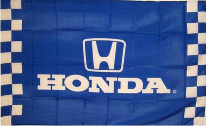 Honda Flag-3x5 checkered Motorcycles Banner-100% polyester-2 Metal Grommets
