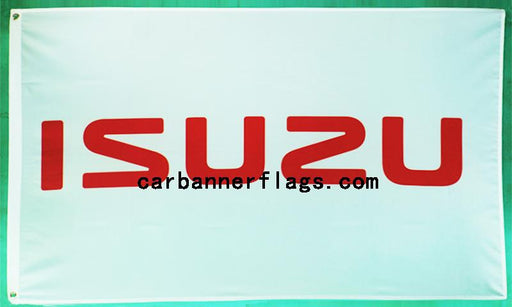 Isuzu Flag-3x5 Banner-100% polyester-White Suzuki Isuzu banner