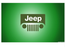 Jeep Flag-3x5 FT-100% polyester Banner-white-green-earth yellow
