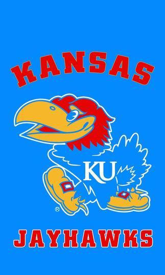 NCAA Kansas Jayhawks Flag University of Kansas Banner 3ft x 5ft Polyester