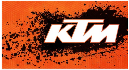 KTM Flag-3x5 Racing Banner-100% polyester-Black