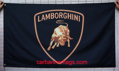 Lamborghini checkered Flag-3x5 Banner-100% polyester