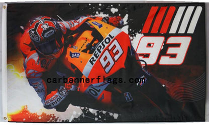 Marc Marquez 93 Motogp Flag-3x5 FT-100% polyester Banner
