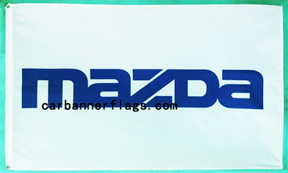 Mazda Flag-3x5 Racing Banner-100% polyester-Blue