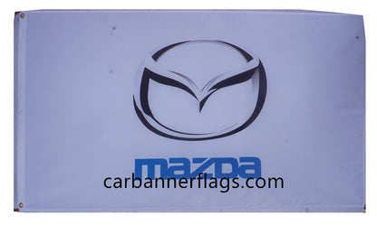 Mazda Flag-3x5 Racing Banner-100% polyester-Blue