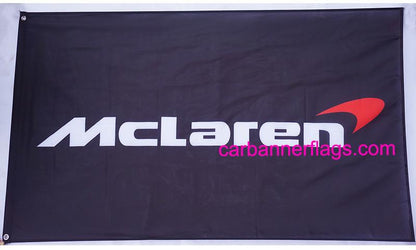 Mclaren Flag-3x5 Banner-100% polyester-Black