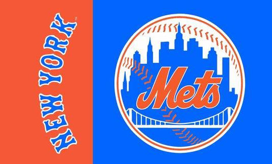 New York Mets Flag 3 x 5 FT MLB Banner brass metal holes Flag 100% polyester