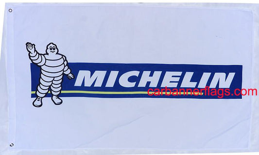 Michelin Flag-3x5 Banner-100% polyester-White