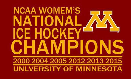 NCAA University of Minnesota Flag Golden Gophers Ice Hockey Champions flag 3x5ft University of Minnesota banner