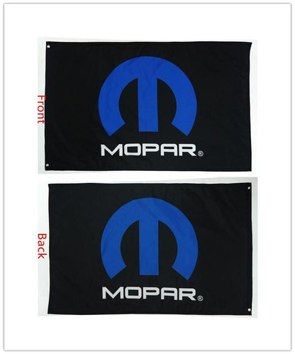 Mopar Flag-3x5 Checkered Banner-Metal Grommets