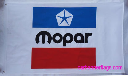 Mopar Flag-3x5 Checkered Banner-Metal Grommets
